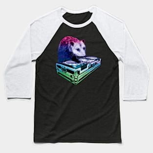 Emotional Opossum Rainbow DJ Baseball T-Shirt